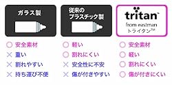 最先端の安心素材トライタンTM採用