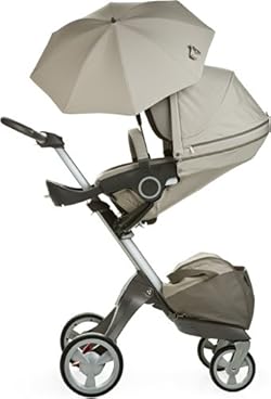 ストッケエクスプローリーに取り付けられるパラソル