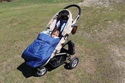 ベビーカーに、抱っこひもに、2通り使えるフットマフ