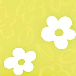 かわいい地模様、お花のアップリケ