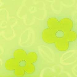 かわいい地模様、お花のアップリケ