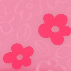 かわいい地模様、お花のアップリケ