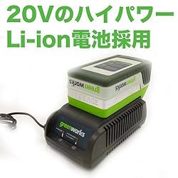 20Vのハイパワー　Li-ion電池採用