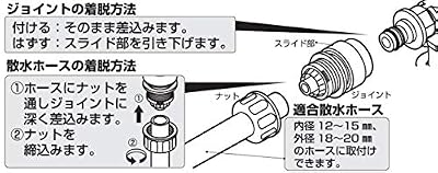 洗濯機用給水ホースも着脱ワンタッチ