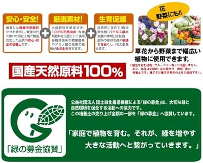 自然にやさしい培養土で「緑の募金」への協賛も