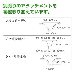 各種別売りでアタッチメントをご用意