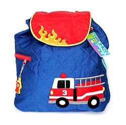 アップリケが可愛い、柔らかいキルティングリュック