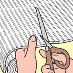 断熱シートをカット