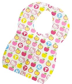 キティ柄のかわいいベビーエプロン