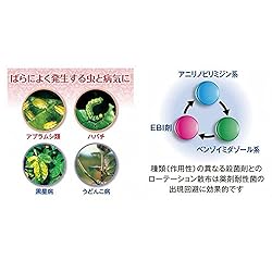 ばらの害虫と病気に優れた効果のある殺虫殺菌剤
