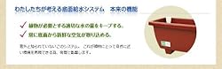 本格派。「底面給水システム」