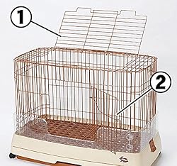 大きく開く2つの扉でお世話も楽々。