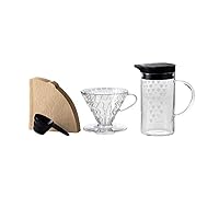 HARIO V60 ドリッパー＆サーモカラーサーバーセット VDSS-3012-B