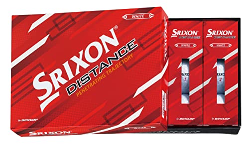 DUNLOP(ダンロップ) ゴルフボール SRIXON DISTANCE9 2022年モデル 1ダース(12個入り) ホワイト/パッションイエロー