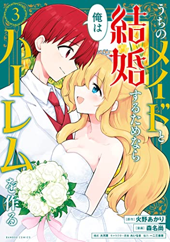 うちのメイドと結婚するためなら俺はハーレムを作る 3巻 表紙