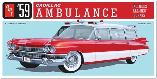 AMT 1/25 1959 キャデラック アンビュランス ストレッチャー付属 プラモデル AMT1395