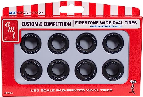 AMT 1/25 ファイアストン ワイドオーバルタイヤセット プラモデル用パーツ AMTPP034