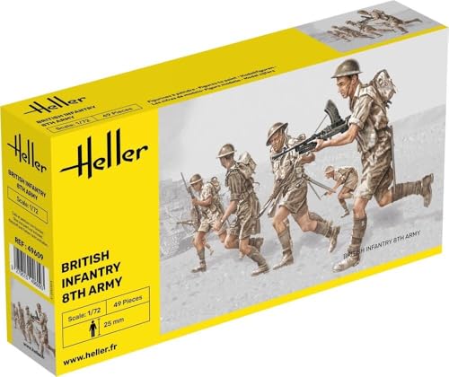 プラッツ エレール 1/72 WW2 イギリス 第8軍 歩兵 プラモデル HE49609 (人・動物)