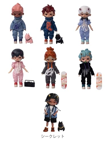 PENNY S BOX ADOU ストリートシリーズ PVC&ABS&綿&ポリエステル製 塗装済み可動トレーディングフィギュア 6個入りBOX