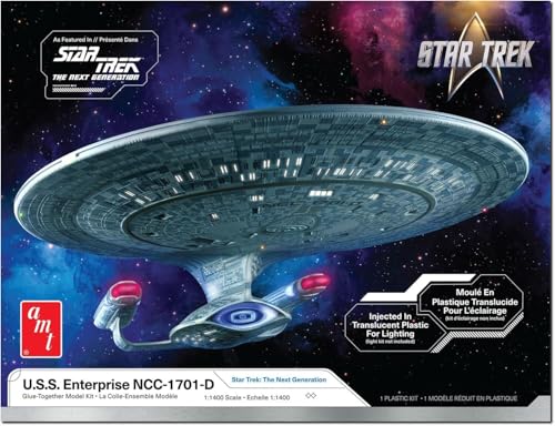 AMT 新スター・トレック U.S.S.エンタープライズ NCC-1701-D クリアエディション 1/1400スケール プラモデル AMT1429