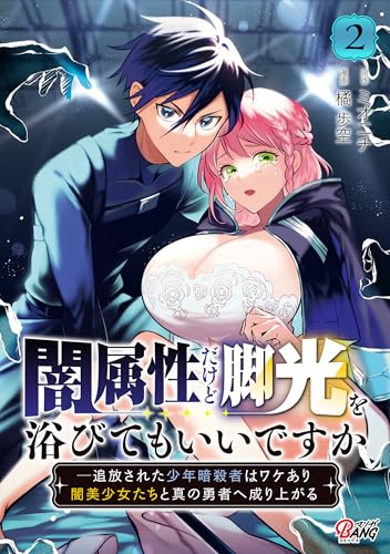 闇属性だけど脚光を浴びてもいいですか─追放された少年暗殺者はワケあり闇美少女たちと真の勇者へ成り上がる 2巻 表紙