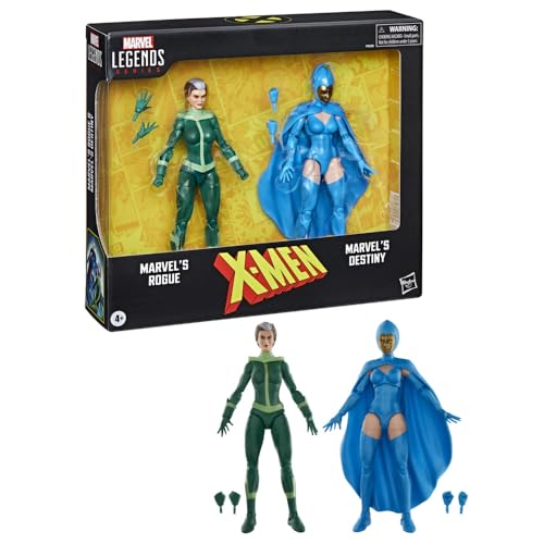 【Amazon.co.jp限定】ハズブロ（Hasbro）MARVEL マーベルレジェンドシリーズ マーベルのローグとディスティニー X-MENコミックス 15 cmアクションフィギュアコレクション F9098 正規品