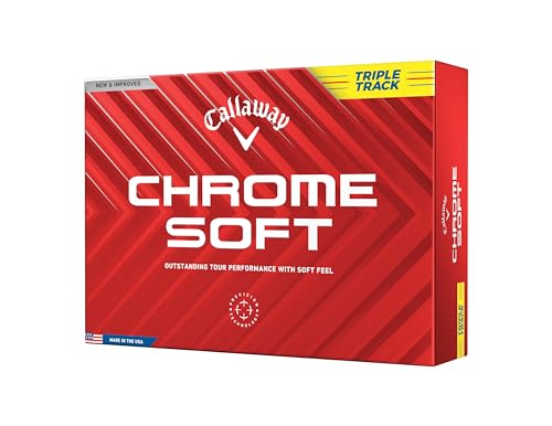 キャロウェイ(Callaway) ゴルフボール CHROME SOFT 24 1ダース(12個入り) 3ピース構造