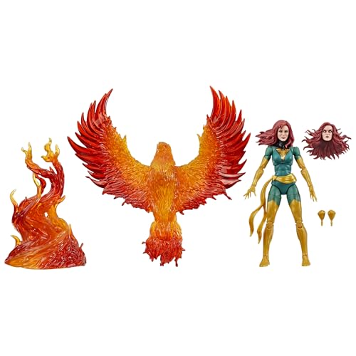ハズブロ（Hasbro）MARVEL マーベル レジェンド シリーズ フェニックスフォースのディスプレイ付きジーン・グレイ、デラックスX-Men コミックス コレクション用 15cm アクションフィギュア F9134 正規品