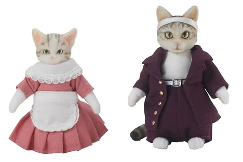 DIGKawaiiACTION 『なめ猫』 玉三郎 & ミケ子 セット 全高約70mm/60mm ノンスケール PVC製 塗装済み 完成品 フィギュア