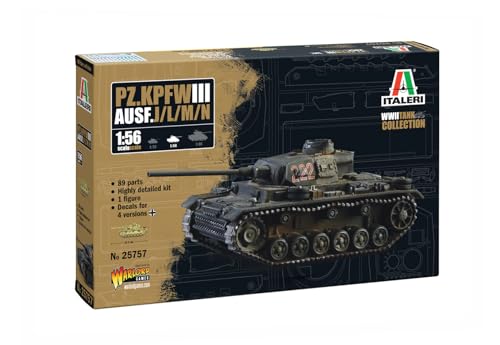 イタレリ 1/56 WW2 ドイツ III号戦車 J/L/M/N型 プラモデル IT25757 (戦車)