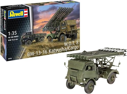 ドイツレベル(Revell) 1/35 BM-13-16 on W.O.T. 8 chassis プラモデル 組立キット 03338 (軍用車両)