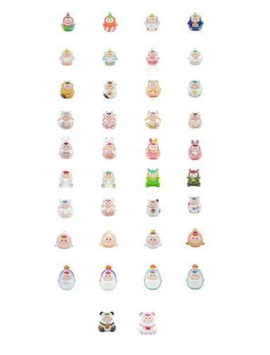 FRIENDSHEEP ぐうたらな食いしん坊たちシリーズ ABS&PVC&棉＆繊維＆ポリエステル製 トレーディングフィギュア 6個入りBOX