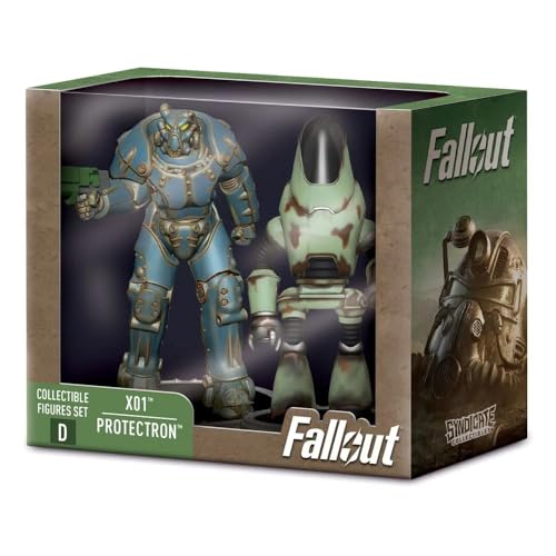 Fallout X01&プロテクトロン デスクローBAF プラスチック製 塗装済み完成品ミニフィギュア