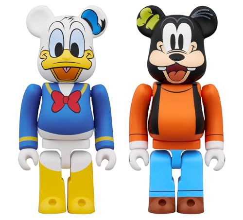 メディコム・トイ BE＠RBRICK ベアブリック DONALD DUCK & GOOFY ドナルドダック & グーフィー 2PCS SET 各全高:約70mm ノンスケール 塗装済み 完成品 フィギュア