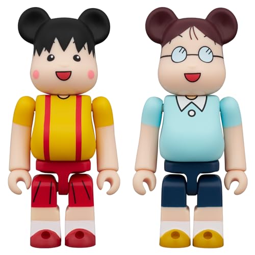 メディコム・トイ BE＠RBRICK ベアブリック ちびまる子ちゃん まる子 & たまちゃん 2PCS SET 各全高:約70mm ノンスケール 塗装済み 完成品 フィギュア