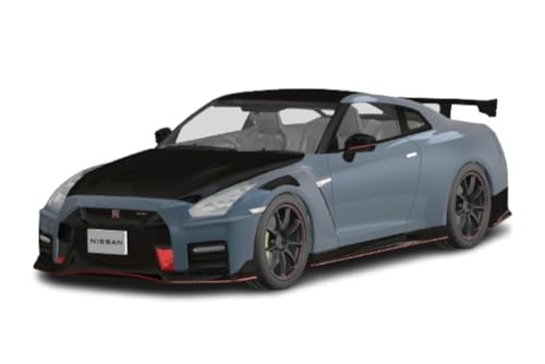 青島文化教材社 1/24 楽プラ スナップカーシリーズ No.02-NG R35 NISSAN GT-R NISMO Special edition 2022 NISMO ステルスグレー 色分け済みプラモデル (自動車)