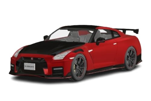 青島文化教材社 1/24 楽プラ スナップカーシリーズ No.02-VR R35 NISSAN GT-R NISMO Special edition 2022 バイブラントレッド 色分け済みプラモデル (自動車)