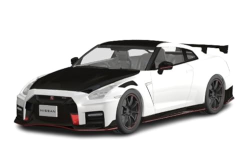 青島文化教材社 1/24 楽プラ スナップカーシリーズ No.02-BW R35 NISSAN GT-R NISMO Special edition 2022 ブリリアントホワイトパール 色分け済みプラモデル (自動車)