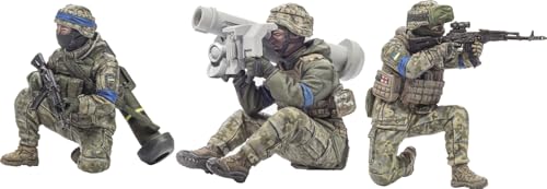 ホビーファン 1/35 ウクライナ ジャベリン対戦車ミサイル部隊 3体入 レジンキット HF771