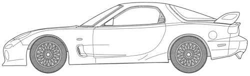 フジミ模型 1/24 湾岸ミッドナイトシリーズ No.5 FD3S RX-7 RGO(マサキ) 湾岸-5