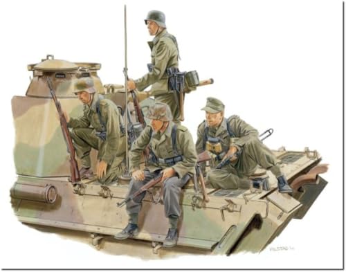 プラッツ ドラゴン 1/35 WW2 ドイツ 戦車跨乗兵セット ロレーヌ 1944 プラモデル DR6156 (人・動物)