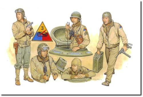 プラッツ ドラゴン 1/35 WW2 アメリカ 戦車兵 北西ヨーロッパ 1944 プラモデル DR6054 (人・動物)