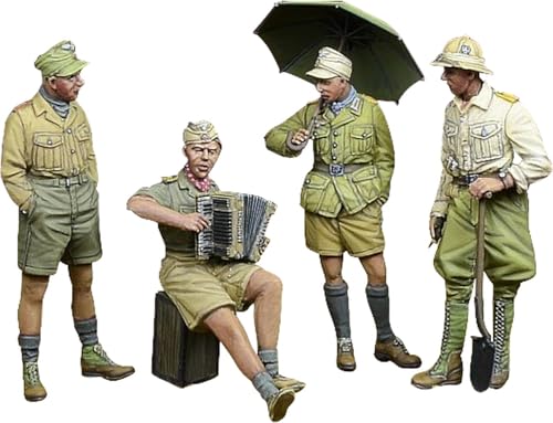 D-Dayミニチュア 1/35 ドイツ 休憩中のDAK兵士セット 砂漠の歌 北アフリカ 1941-43年 4体入 レジンキット DD35247