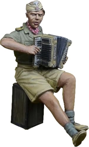 D-Dayミニチュア 1/35 ドイツ アコーディオンを弾くDAK兵士 北アフリカ 1941-43年 レジンキット DD35242