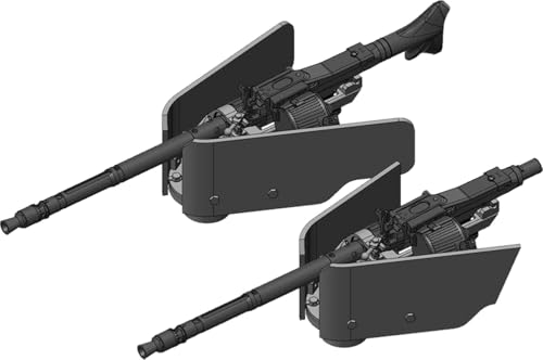 ラドミニチュア 1/72 ドイツ ヘッツァー 駆逐戦車/3/4号突撃砲用 車内操作式機銃 後期タイプ 3Dプリント製 2個入 プラモデル用パーツ RDM72S06