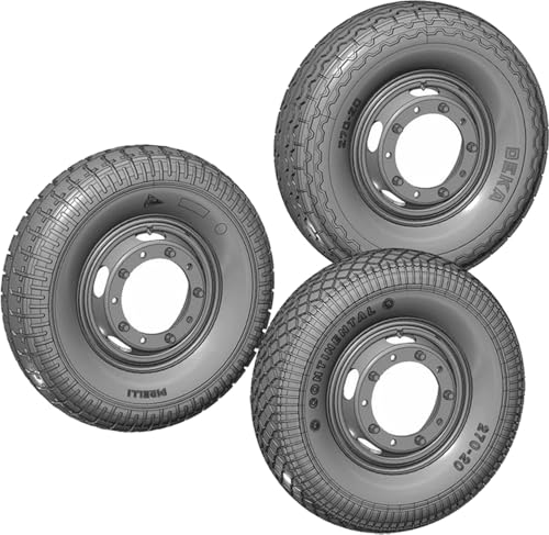 ラドミニチュア 1/35 ドイツ Sd.Kfz.234 8輪重装甲車用 タイヤセット ミックスタイプ 8+1個入 プラモデル用パーツ RDM35S26