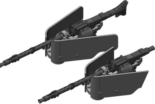 ラドミニチュア 1/72 ドイツ ヘッツァー 駆逐戦車/3/4号突撃砲用 車内操作式機銃 前期タイプ 3Dプリント製 2個入 プラモデル用パーツ RDM72S05