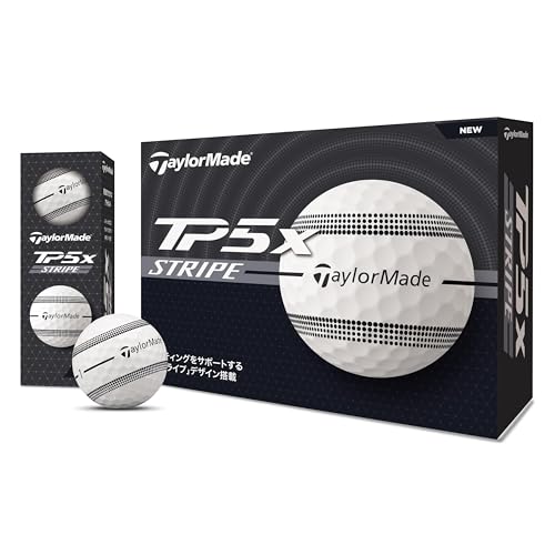 TaylorMade テーラーメイド 日本正規品 TP5/TP5x STRIPE ストライプ シリーズ 2024 ゴルフボール 1ダース(12個入)