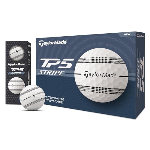 TaylorMade テーラーメイド 日本正規品 TP5/TP5x STRIPE ストライプ シリーズ 2024 ゴルフボール 1ダース(12個入)