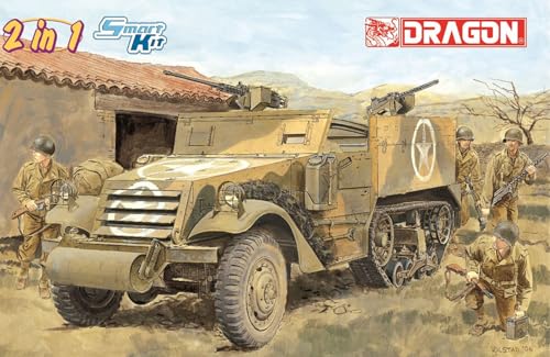 プラッツ/ドラゴン 1/35 WW2 アメリカ M2/M2A1 ハーフトラック (スマートキット) プラモデル DR6329 (戦闘車両)